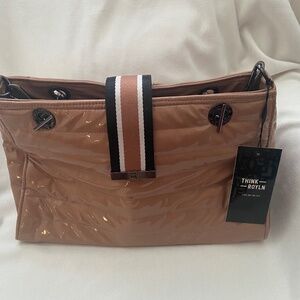 Think Royln Large Shoulder Bag with crossbody strap